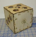 Dice Cube Table Clock Laser Cut Vector File