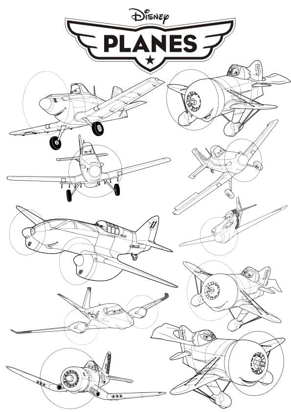 Disney Planes Vector Collection for Laser Cutting DXF
