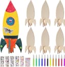 DIY 3D Wooden Rocket Ship Craft Vector File for Laser Cutting