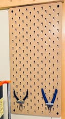 DIY Customizable Pegboard Storage Panel Laser Cut File (DXF)