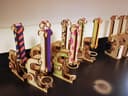 DIY Educational Microscope 3D Puzzle Laser Cut Vector File