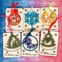 Tarjetas de Adornos Navideños Laser Cut Vector Gratis