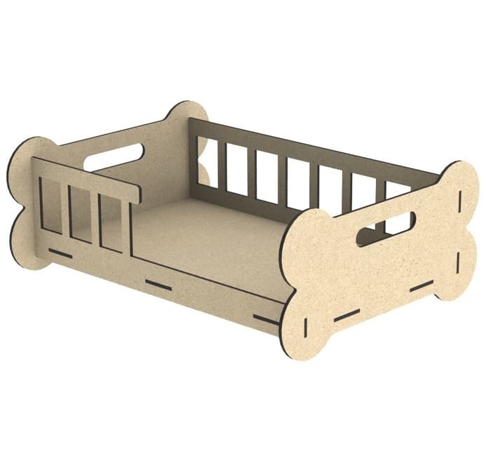 DIY Laser Cut Puppy Dog Bed - Free Vector File