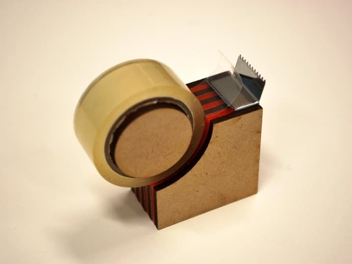 DIY Laser Cut Tape Dispenser Vector Plan (SVG, DXF, PDF)