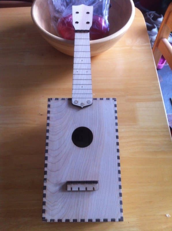 DIY Laser Cut Ukulele 3D Puzzle Vector File