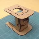 Suporte de Microscópio de Madeira Cortado a Laser DXF