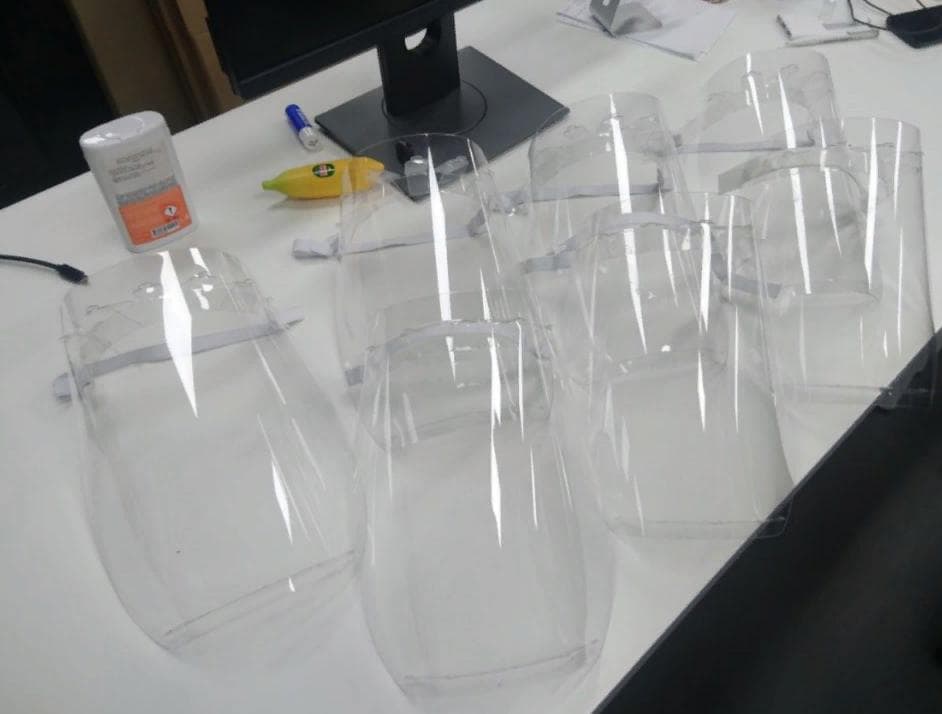 Molde de Protetor Facial para Corte a Laser Arquivo Vetorial