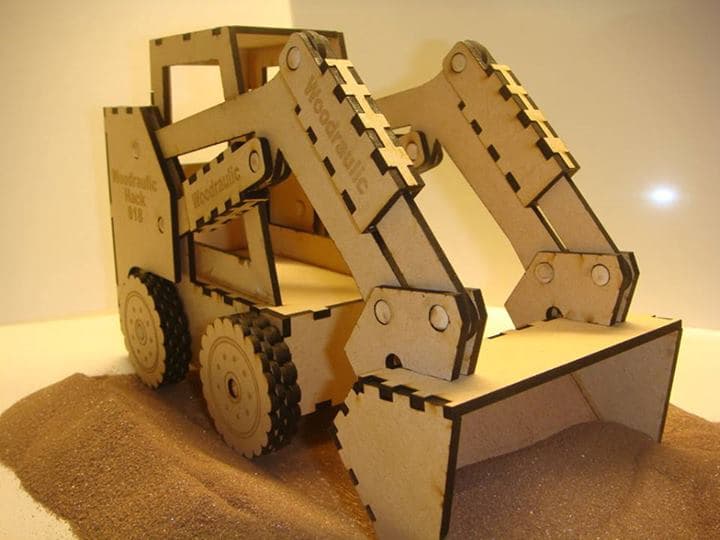 DIY Skid Steer Loader 3D Puzzle Laser Cut Vector File