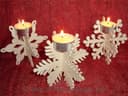 Portavelas Copo de Nieve DIY Vector Laser Cut