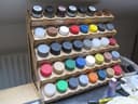 Organizador Escalonado de Pinturas DIY Archivo Laser Cut