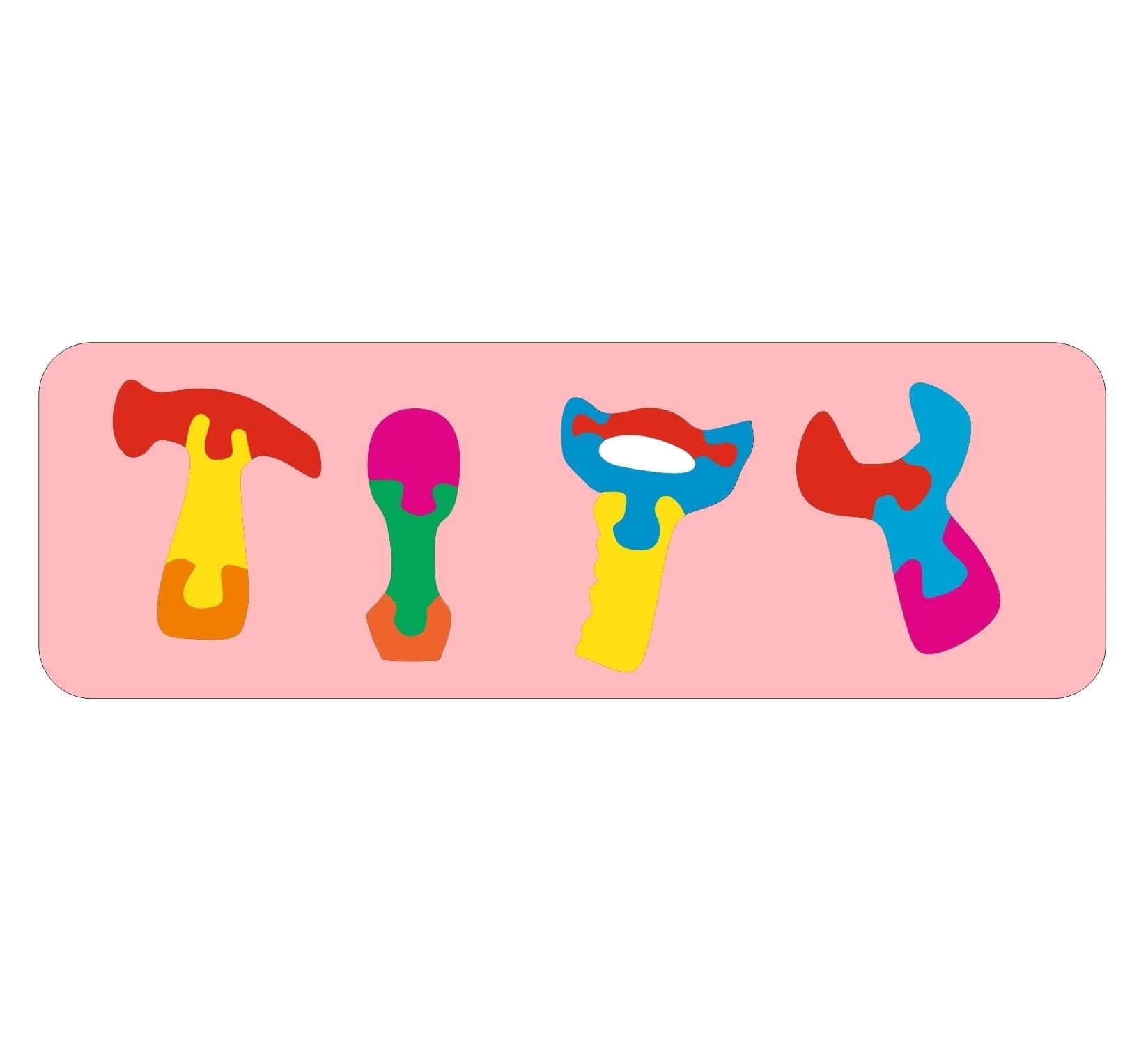 DIY Tool Shape Puzzles for Kids Laser Cut Vector File