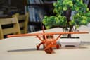 Archivo Vectorial de Avión de Madera 3D para Corte Láser