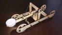 Projeto de Catapulta de Brinquedo em Madeira para Laser Cut