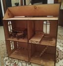 DIY Wooden Dollhouse Laser Cut Project Plan (Vector File)