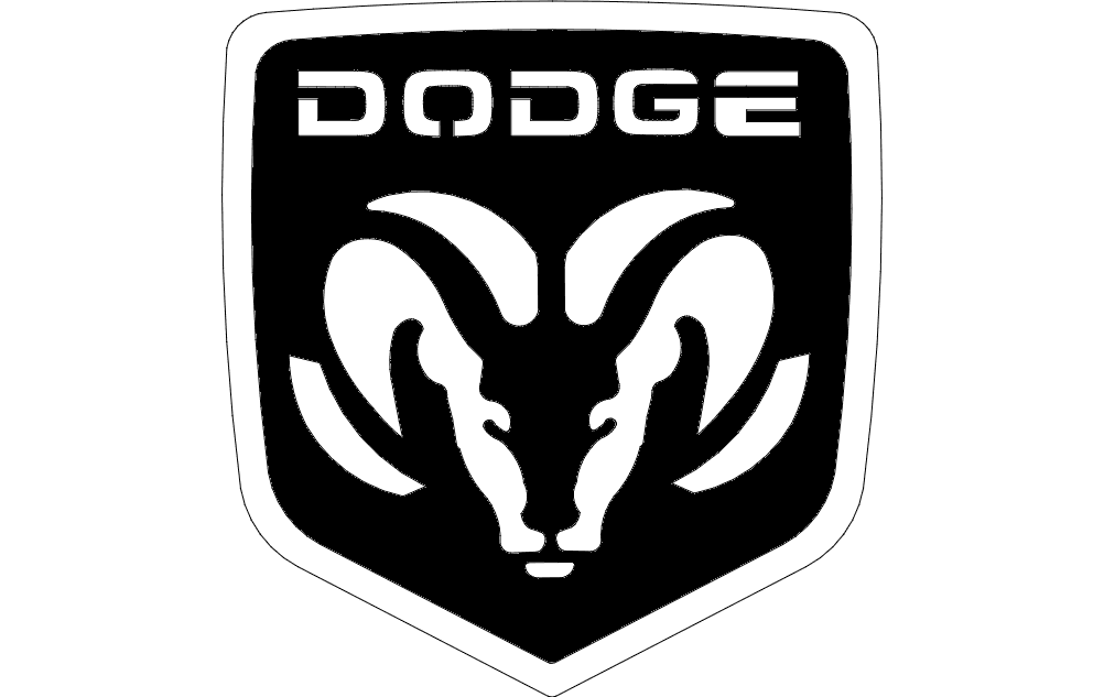 Archivo Vectorial del Logotipo Dodge Ram para Corte Láser y CNC