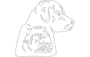 Arte Vectorial de Perro y Patos Silueta DXF