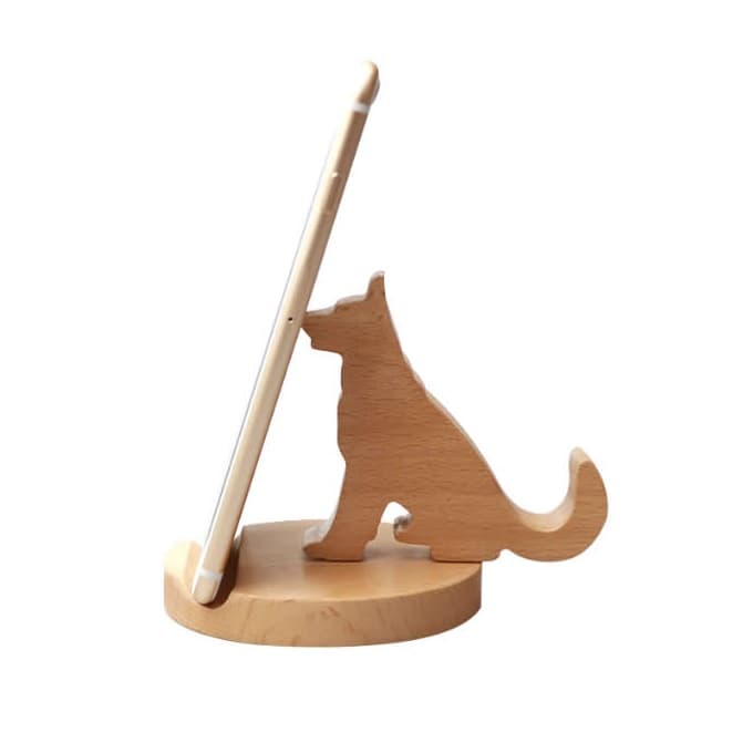 Dog Phone Holder Laser Cut Project Free Vector File