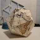Globo Geométrico Dymaxion Quebra-Cabeça 3D Arquivo SVG