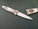 Archivo Vectorial de Cuchillo de Madera con Águila 3D