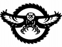 Archivo Vectorial de Águila en Hoja de Sierra para Corte CNC