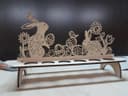 Soporte para Huevos de Pascua con Conejo Vector Laser