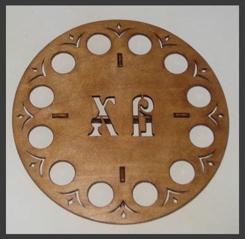 Easter Paskha Egg Stand Vector File for Laser Cutting