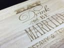 Archivo Vectorial de Tabla de Cortar de Boda Eat Drink and Be Married