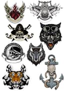 Edgy Biker and Skull Vector Collection for Laser Cutting
