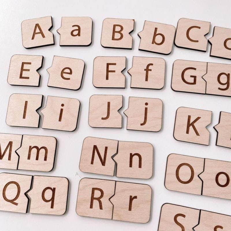 Educational Alphabet Matching Puzzle Laser Cut Vector File