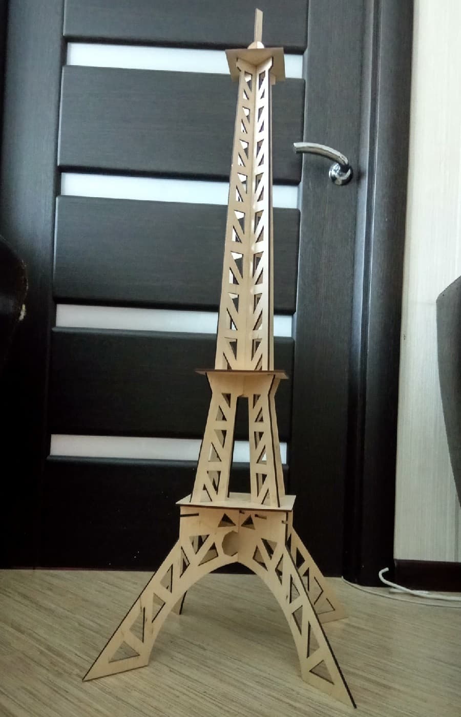Eiffel Tower 3D Puzzle Laser Cut Vector File