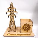 Organizador de Escritorio Torre Eléctrica Archivo Vector DXF