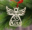 Enfeite de Natal Anjo Elegante Arquivo Vetorial para Laser