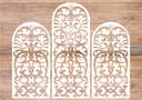 Archivo Vectorial de Paneles Decorativos en Arco Elegantes