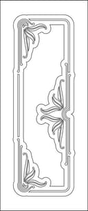Elegant Art Nouveau Door Panel Vector Design (EPS)