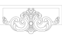 Vector de Marco Decorativo Barroco Elegante para CNC y Corte Láser