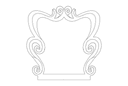 Marco Decorativo Barroco Elegante Vector DXF Laser