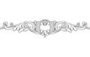 Elegant Baroque Decorative Scrollwork DXF Vector File