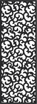 Panel Decorativo de Arabescos Barrocos Archivo Vectorial (DXF/CDR)