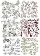Set de Vectores de Ornamentos Barrocos y Filigranas
