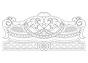 Painel Decorativo de Cabeceira de Cama Vetor CNC