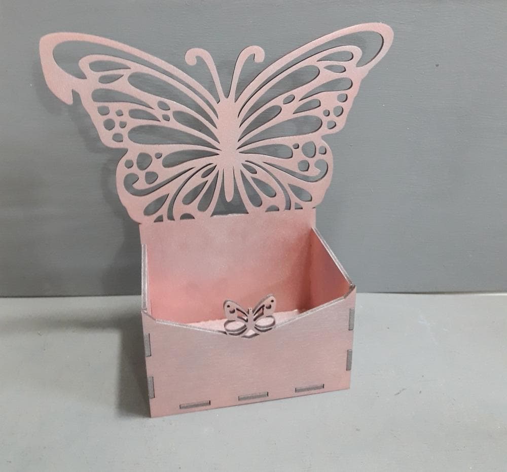 Elegant Butterfly Gift Box Laser Cut Vector File