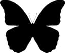 Elegant Butterfly Silhouette Vector File for CNC Laser Cutting