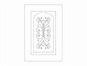 Elegant Cabinet Door Panel Vector Design DXF File