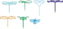 Colección de Vectores de Bases para Cake Toppers (SVG, DXF, CDR)