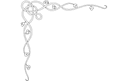 Elegant Celtic Vine Corner Vector Design for Laser Cutting DXF
