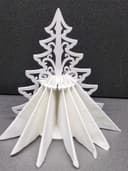 Elegant Christmas Tree Napkin Holder Vector for Laser Cutting