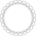Archivo Vector DXF de Marco Circular Decorativo