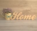 Elegant Cursive Home Sign Laser Cut Vector File