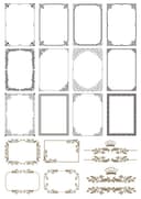 Coleção de Molduras Decorativas Elegantes - Arquivos Vetoriais Gratuitos