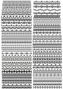 Paquete de Vectores de Bordes Decorativos Elegantes para Corte Láser